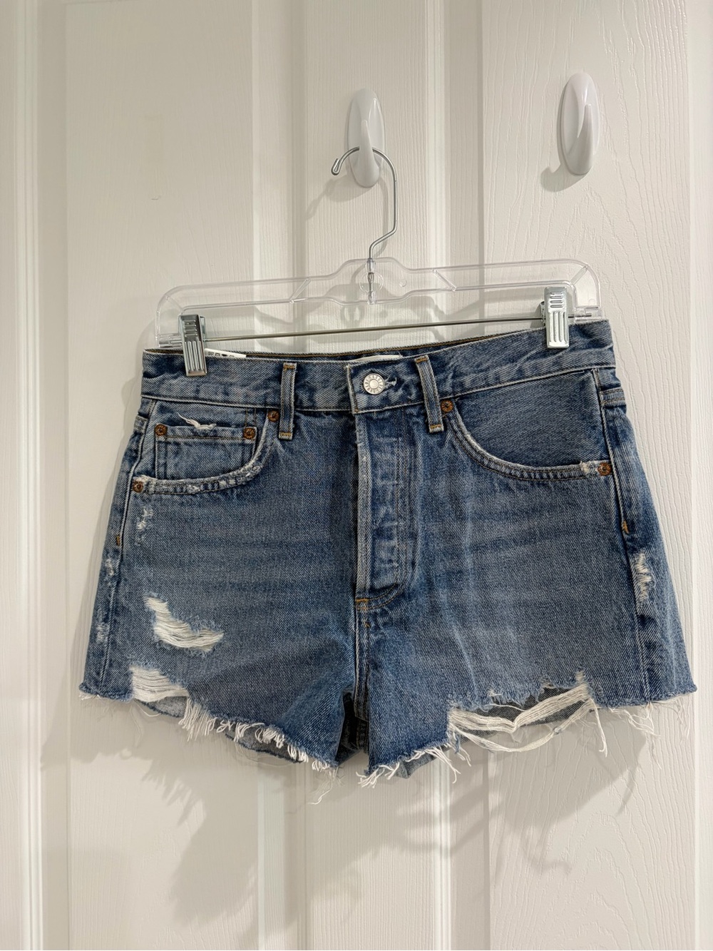 Agolde Distressed Parker Jean Shorts